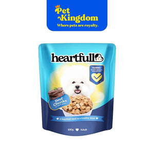 HEARTFULL ADULT BEEF CHUNKS IN GRAVY 100G