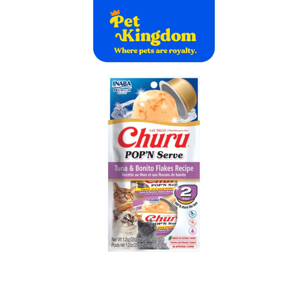 Inaba Churu Pop N Serve Tuna with Bonito Flakes Recipe 35gx2