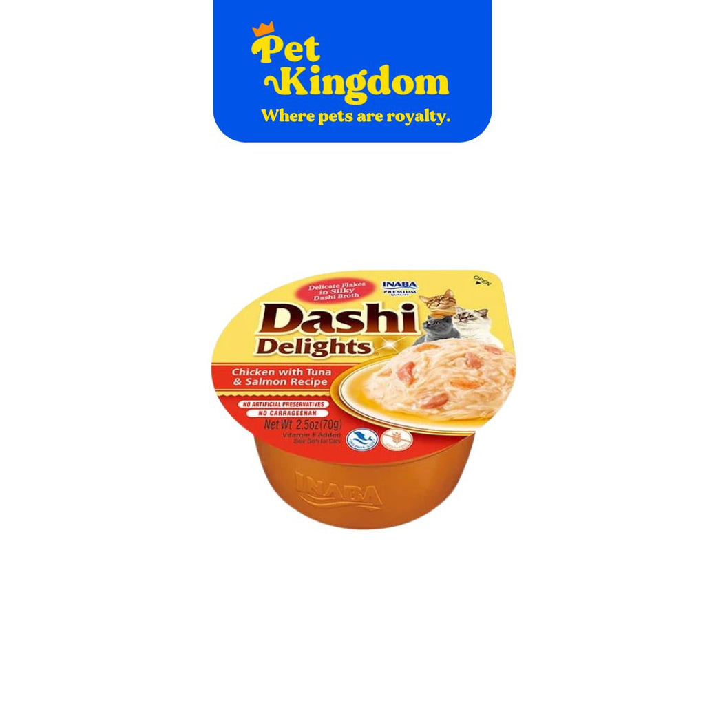Inaba Cup Dashi Delights Chicken with Tuna & Salmon Recipe 70g