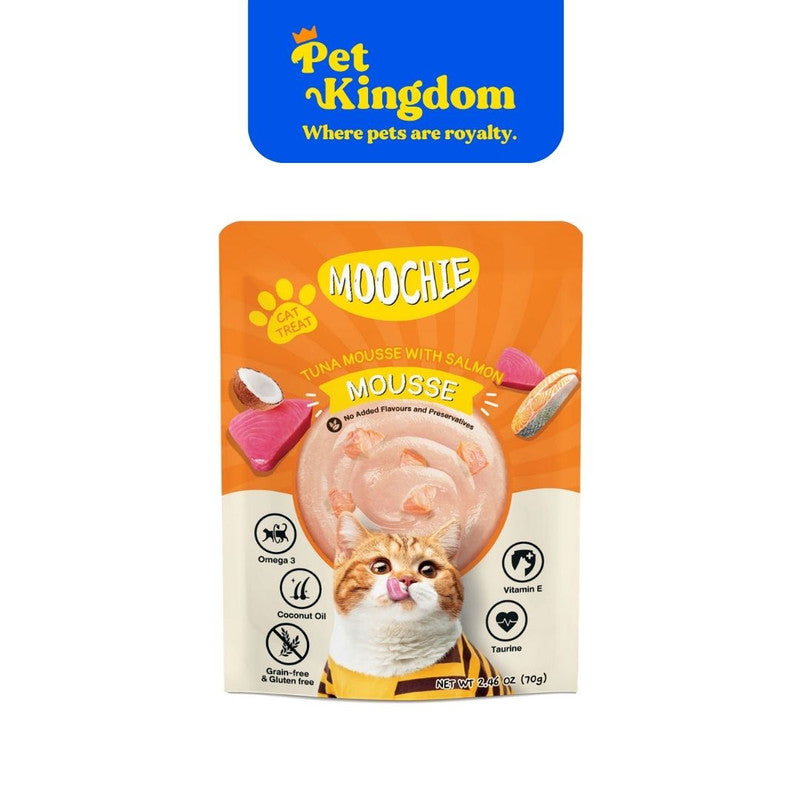 Moochie Mousse Cat Food with Tuna & Salmon 75g