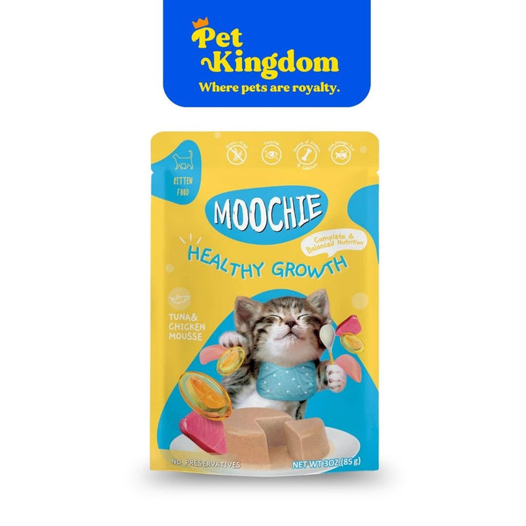Moochie Mousse Kitten Food with Tuna Healthy Growth 75g