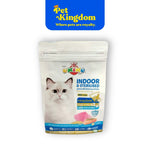 OKIKO Indoor and Sterilised Tuna Salmon and Rice Cat Food 325g