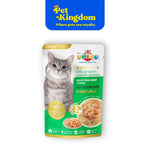 OKIKO White Tuna Meat Topping Katsuobushi in Soft Jelly 70g