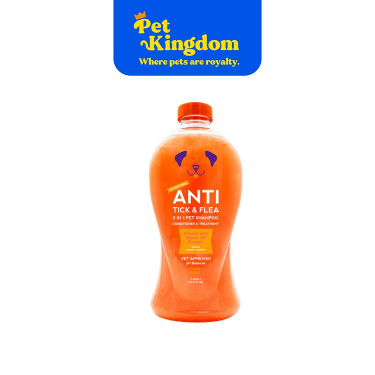 The Fur Life Anti-Tick and Flea 3-isn-1 Pet Shampoo, Conditioner and Treatment 1L
