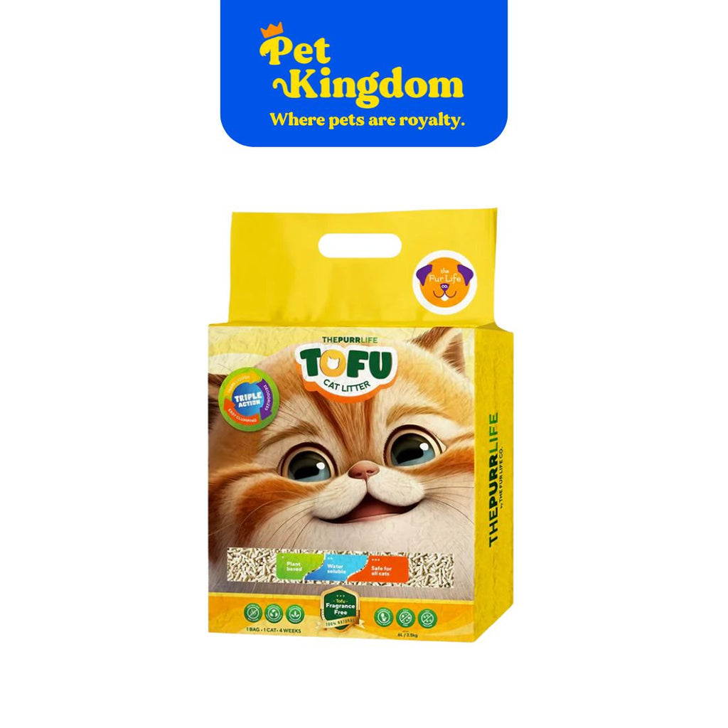 The Purr Life Tofu Cat Litter Fragrance Free 6L