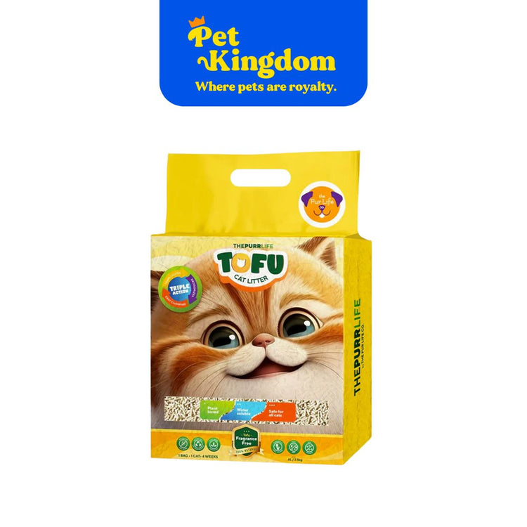 The Purr Life Tofu Cat Litter Fragrance Free 6L