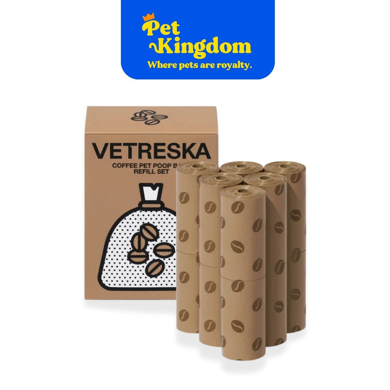 VETRESKA Coffee Pet Poop Bags Refill Set(12 Rolls)