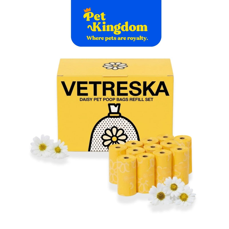VETRESKA Daisy Pet Poop Bags Refill Set(12 Rolls)