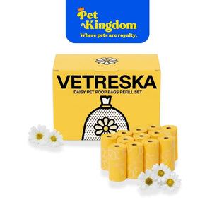 VETRESKA Daisy Pet Poop Bags Refill Set(12 Rolls)