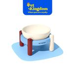 VETRESKA Mist and Merlot Pet Bowl & Mat Set S