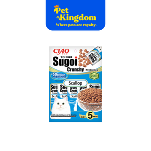 P232 - CIAO SUGOI CRUNCHY SCALLOP FLAVOR PLUS PREBIOTICS 22GX5