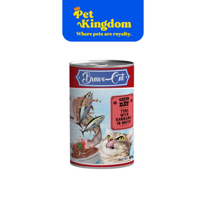 BRAVOCAT ADULT CAT FOOD TUNA WITH KANIKAMA IN BROTH 400G