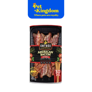 Entree Biggie Sticks Dog Treats American Bacon 420g