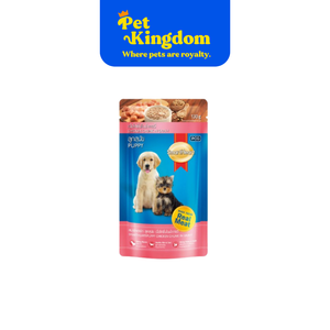 SMARTHEART POUCH PUPPY CHICKEN CHUNK IN GRAVY 130G