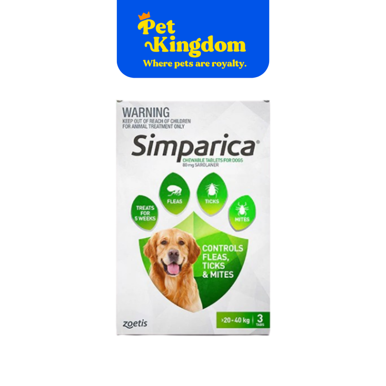 SIMPARICA CHEW 80MG 20.1-40KG - RX