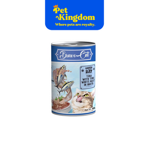 BRAVOCAT ADULT CAT FOOD TUNA WITH TUNA WHITE MEAT IN BROTH 400G