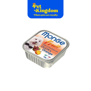 MONGE FRUIT 100G. DUCK/ORANGE (32PC/BOX)