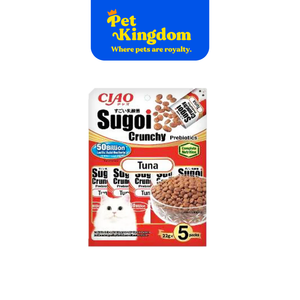 P231 - CIAO SUGOI CRUNCHY TUNA FLAVOR PLUS PREBIOTICS 22GX5