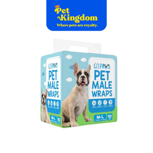 LIL PAWS MALE WRAP MEDIUM-LARGE 10S