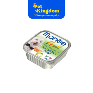 MONGE FRUIT 100G. SALMON/PEAR (32PC/BOX)