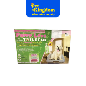 PUPPY LOVE TOILET SET SMALL 18.5X13.5 (Blue, Pink, Green, Brown)