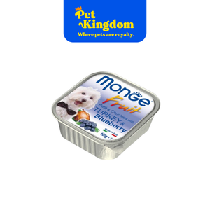 MONGE FRUIT 100G. TURKEY/BLUEBERRY (32PC/BOX)