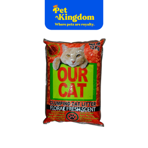 OUR CAT CLUMPING CAT LITTER FLORAL FRESH 12KG