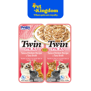 USA801B - INABA TWIN PACKS TUNA AND CHICKEN RECIPE IN TUNA BROTH 40GX2