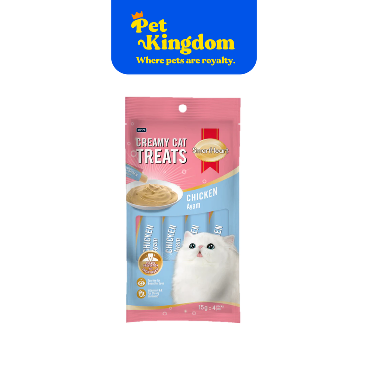 SMARTHEART CREAMY TREATS CHICKEN 60GX24