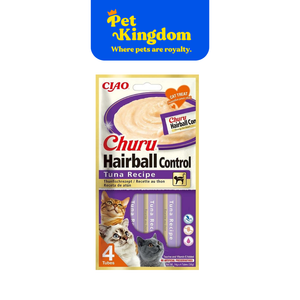 USA675 - INABA CHURU HAIRBALL CONTROL TUNA RECIPE 14GX4