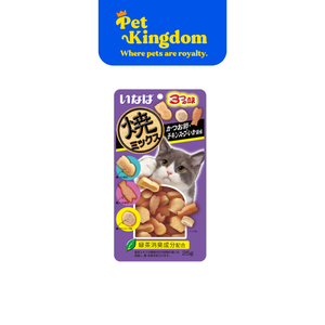 QSC122 - CIAO SOFT BITS MIX TUNA & CHICKEN FILLET WITH DRIED BONITO CHICKEN SOUP & SQUID FLAVOR 25G