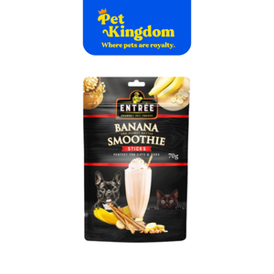ENTREE GOURMET PET TREATS BANANA & PEANUT BUTTER SMOOTHIE STICKS 70G