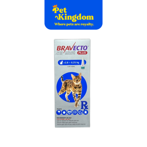 BRAVECTO SPOT ON PLUS FOR CAT 2.8-6.5KG (SILVER+BLUE) 250MG