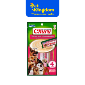 USD613 - INABA DOG CHURU CHICKEN WITH SALMON RECIPE 14GX4