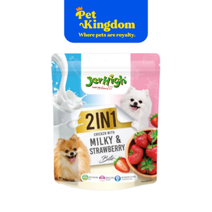 JERHIGH 2IN1 BIG - MILKY&STRAWBERRY BITE 380G