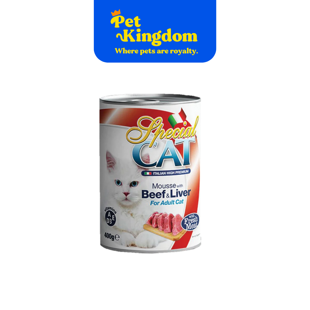 SPECIAL CAT MOUSSE WITH BEEF & LIVER 400G (24CANS/CASE)