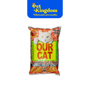 OUR CAT CLUMPING CAT LITTER FLORAL FRESH 4KG