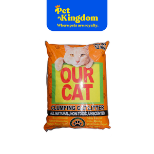 OUR CAT CLUMPING CAT LITTER UNSCENTED 12KG