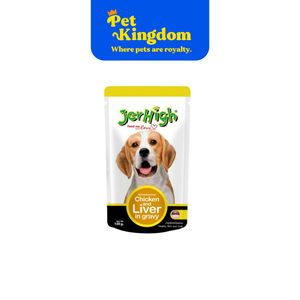 JERHIGH POUCH CHICKEN & LIVER IN GRAVY 120G.