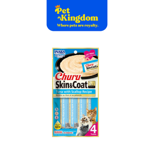 USA673A - INABA CHURU TUNA WITH SCALLOP & FISH OIL RECIPE CAT TREAT 14GX4