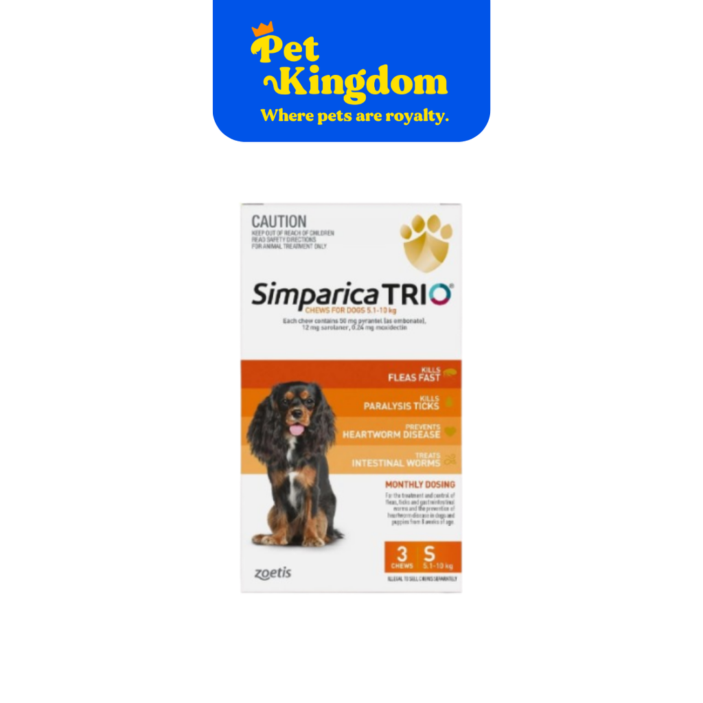 SIMPARICA TRIO CHEW 5.1-10KGS - RX