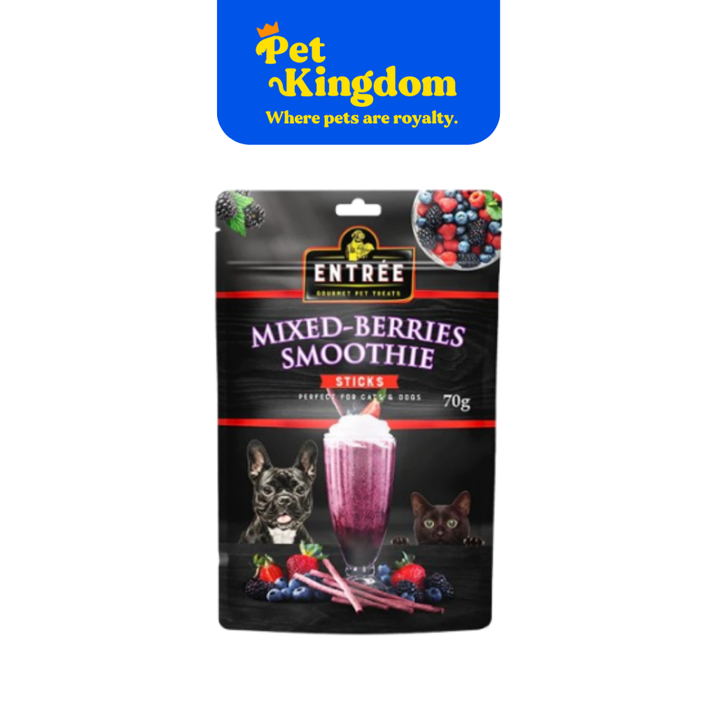 ENTREE GOURMET PET TREATS MIXED-BERRIES SMOOTHIE STICKS 70G